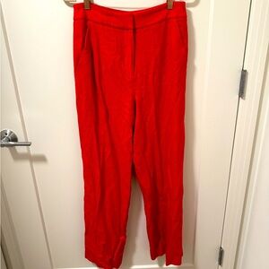 Cherry Red Wide Leg Veronica Beard 6